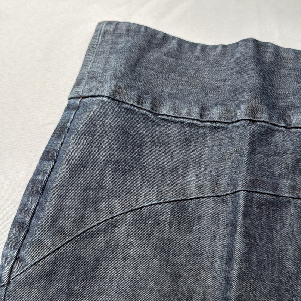 GAP Women's Size 12 Skirt Denim Dark Wash Stretch Straight Vintage Y2K Side Zip‎ - Picture 4 of 9